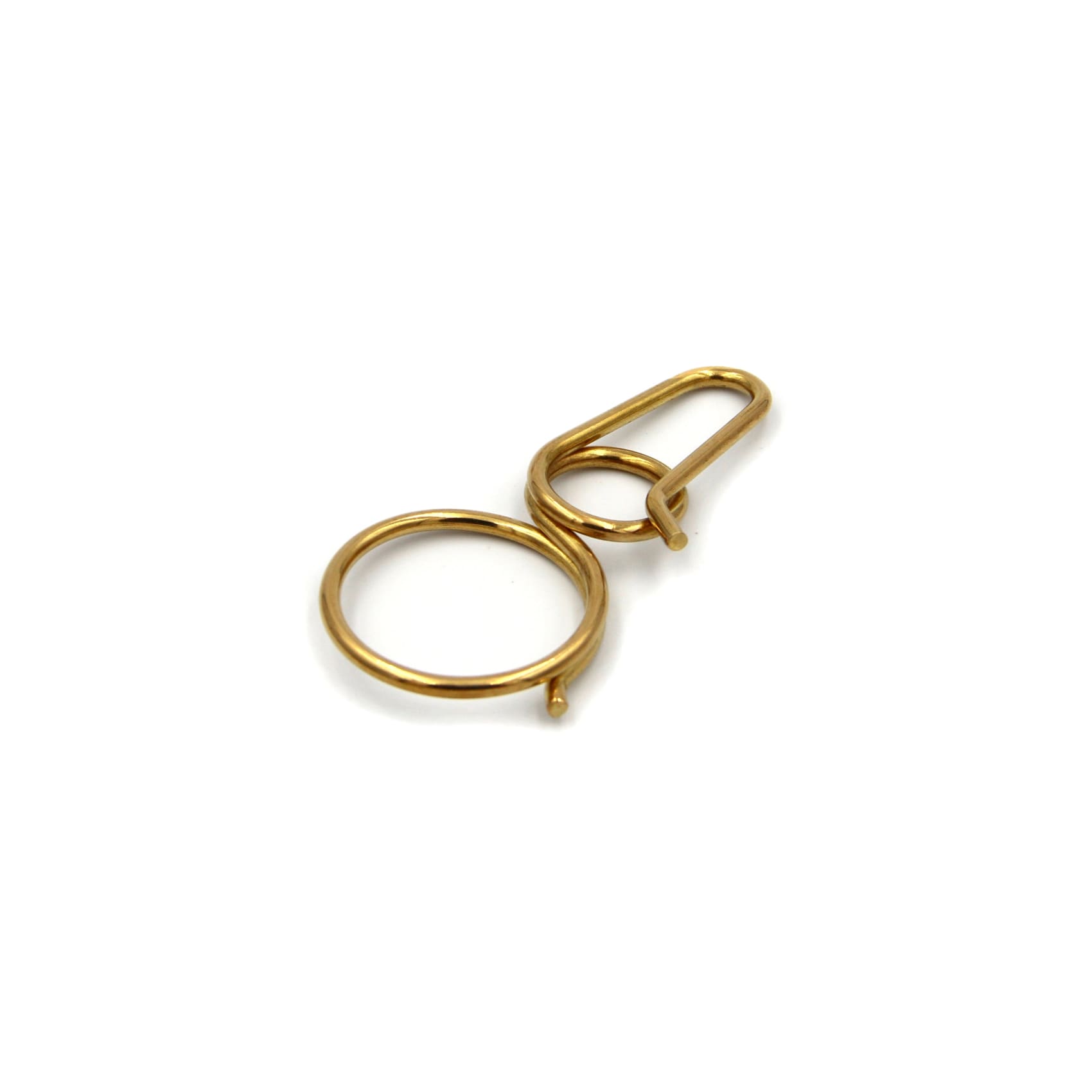 Brass Key Manager Wire Wrapped - 1pcs - Keychains