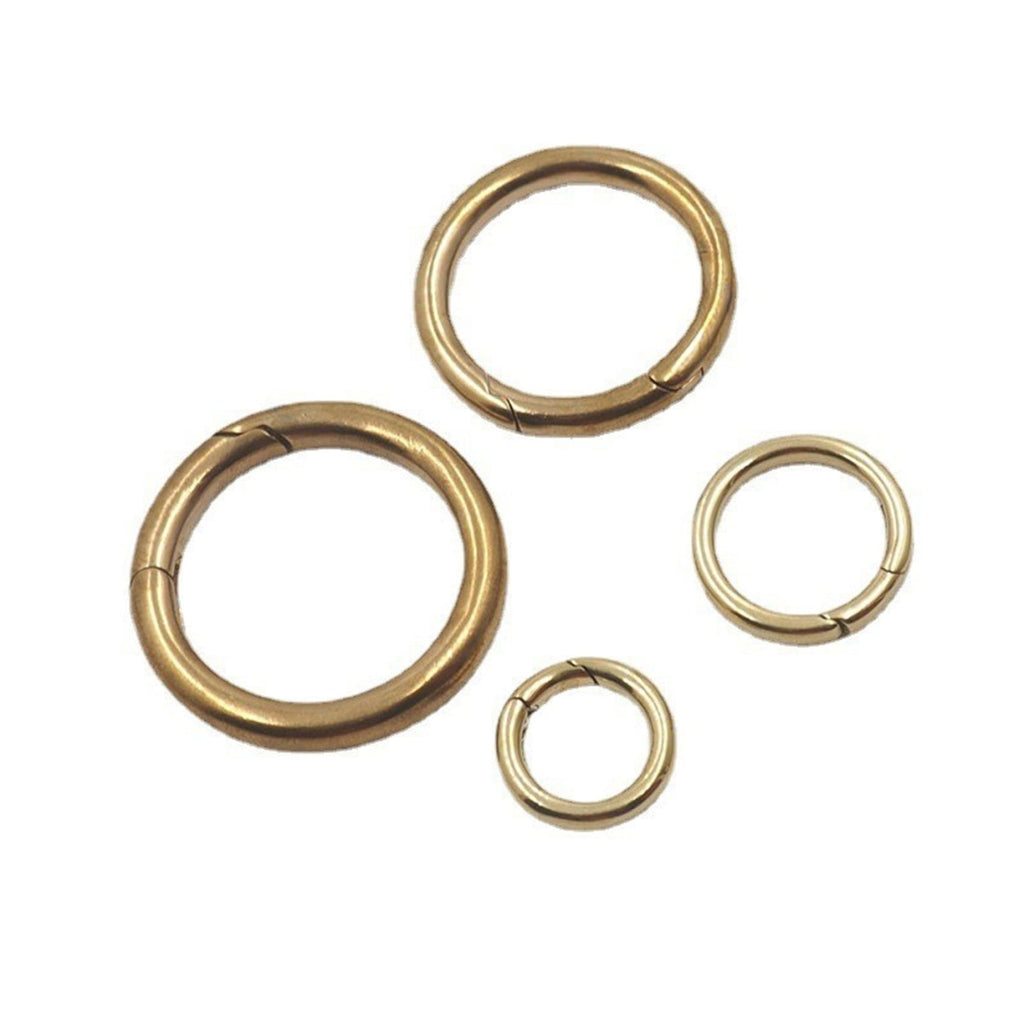 Brass Key Split Rings Spring Ring Keyring Jump Rings Chain Connector J ...