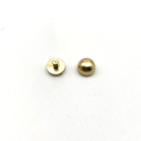 Brass Screw Post Button Mushroom Rivets