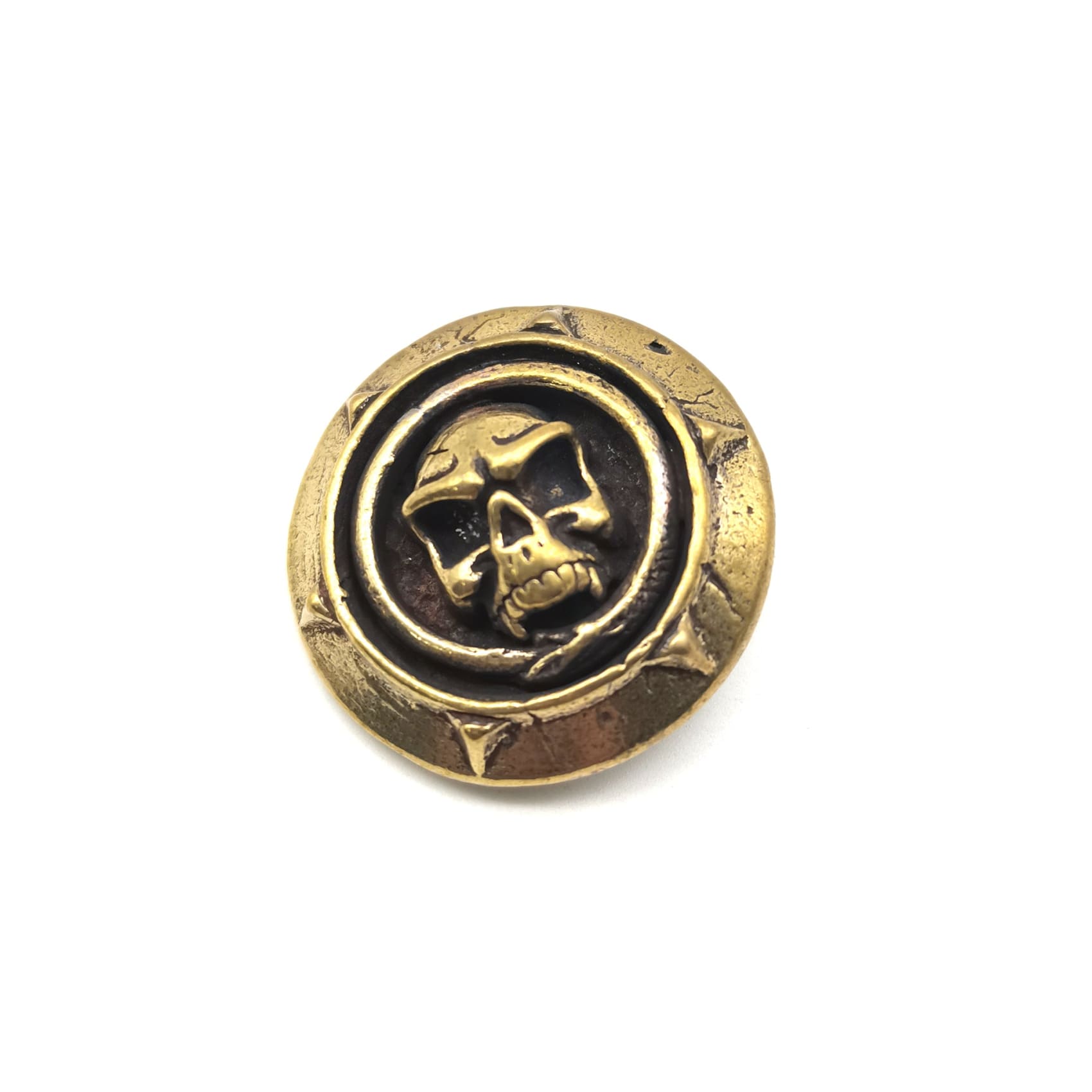 Brass Skull Screw Rivets Leather Craft Decoration Conchos
