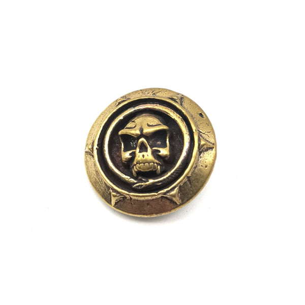 Brass Skull Screw Rivets Leather Craft Decoration Conchos
