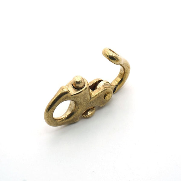 Brass Snap Clasp Keychain Hook - Keychains