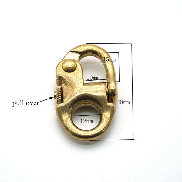 Brass Snap Clasp Keychain Hook - Keychains