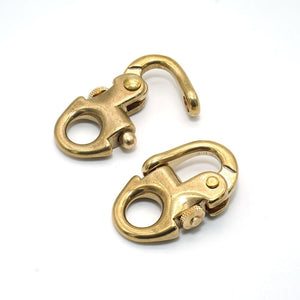 Brass Snap Clasp Keychain Hook - Keychains