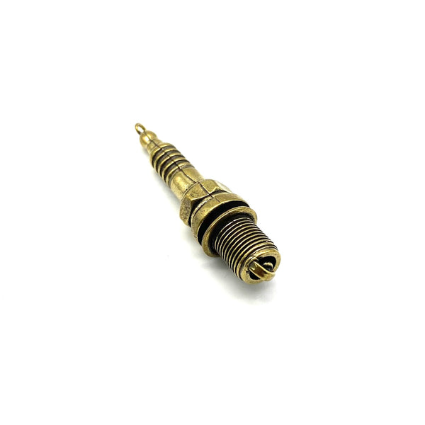 Brass Spark Plug Key Chain Decoration Pendant Jewelry Making - Keychains