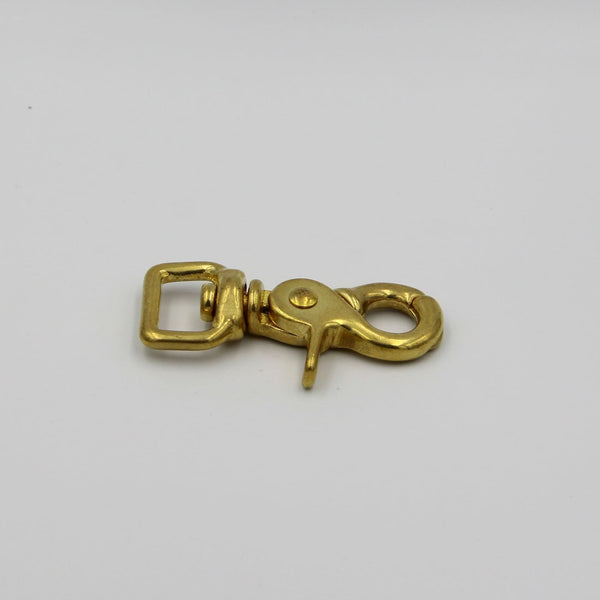 Brass Swivel Snap Hook 20mm - Metal Field Shop