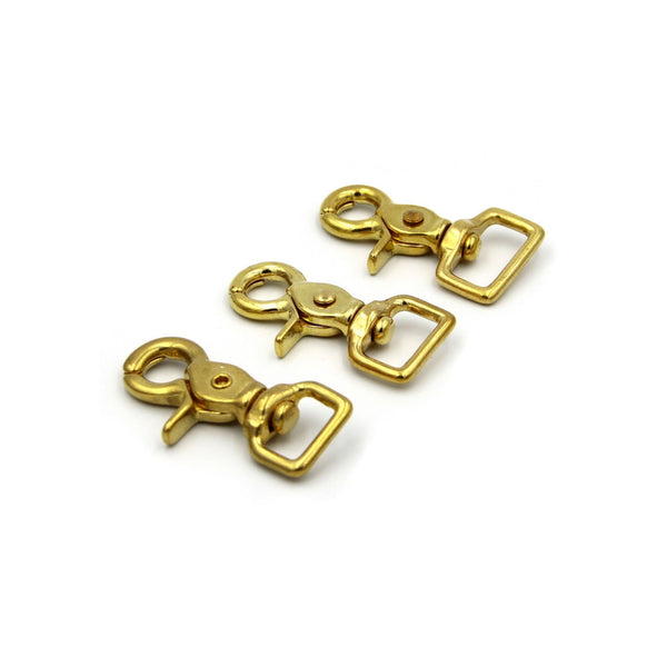 Brass Swivel Snap Hook 20mm - Metal Field Shop