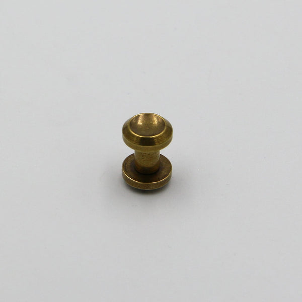Bronze Chicago Screw Button Concave Cap Leather Craft Rivets Purse Wallet Belt Fastener Studs 4/5/6/8/10mm - Screw Posts