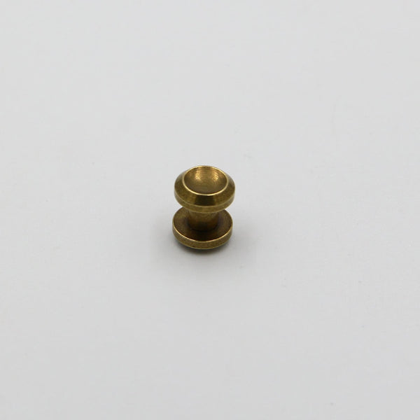 Bronze Chicago Screw Button Concave Cap Leather Craft Rivets Purse Wallet Belt Fastener Studs 4/5/6/8/10mm - Screw Posts