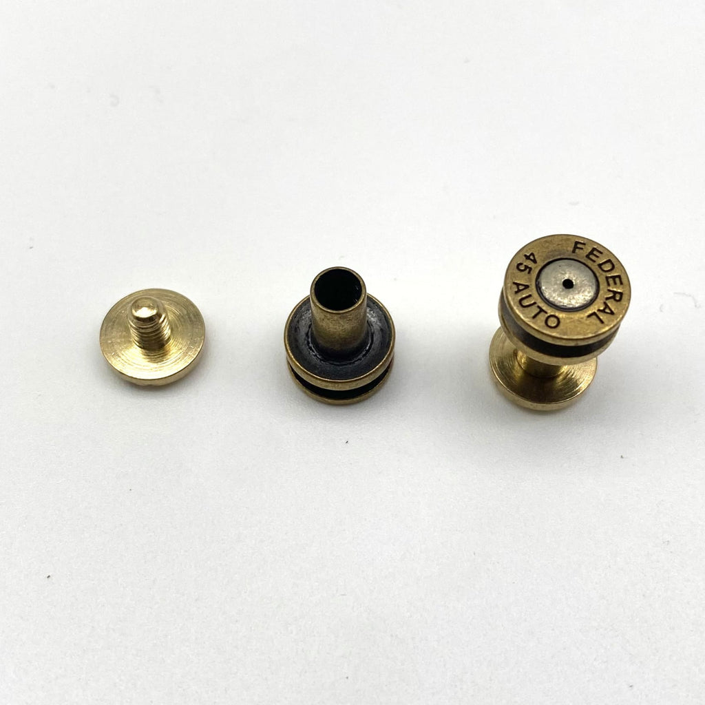 Brass Chicago Screw Rivets Leather Bag Screw Post 3.5/5.5/7.5/9.5mm – Metal  Field Shop