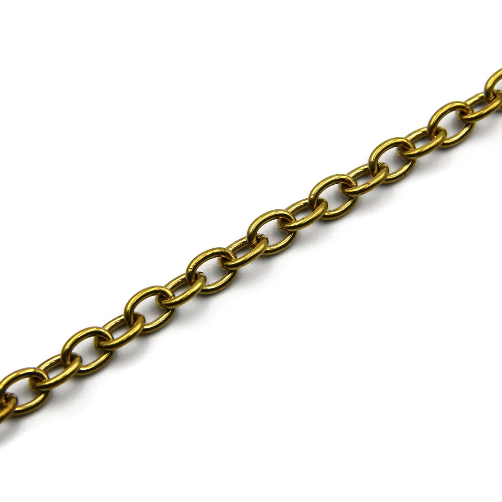 Cable O Shape Chain 7mm O Cross Wallet Brass - Metal Field