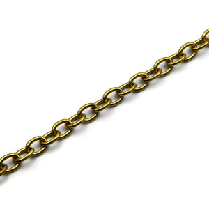 Cable O Shape Chain 7mm O Cross Wallet Brass - Metal Field