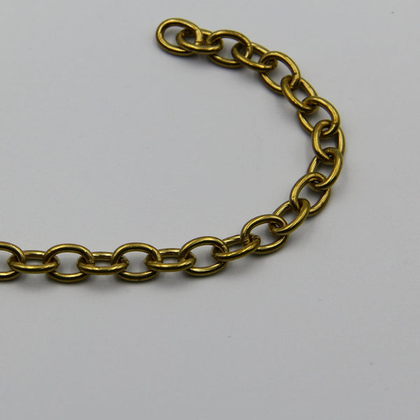Cable O Shape Chain 7mm O Cross Wallet Brass - Metal Field