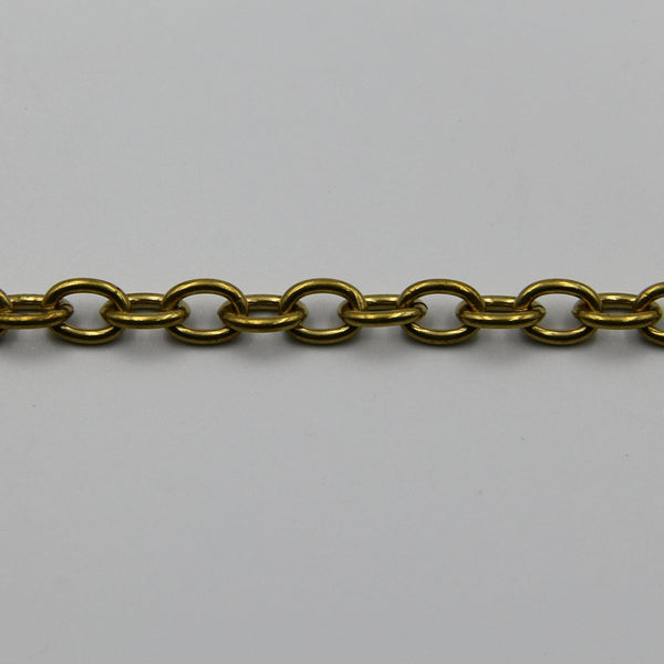 Cable O Shape Chain 7mm O Cross Wallet Brass - Metal Field