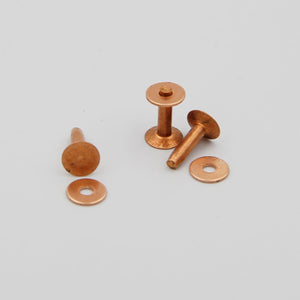 Copper Rivets&Burrs,Leather Fastener Rivet,Wood Work Binding Rivet 3x14mm - Rivets