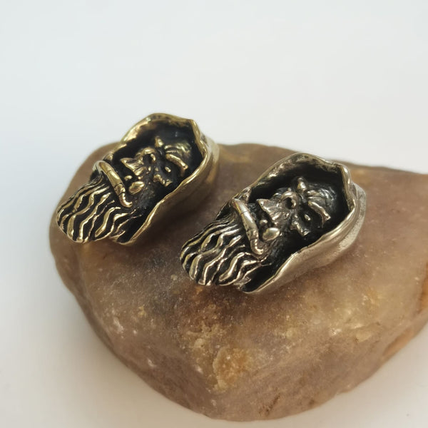 Copper Skull Concho Leather Screw Rivets Fastener Hardwares - Concho
