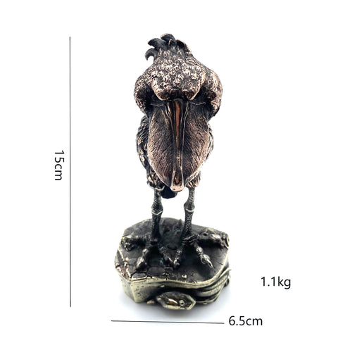 Handmade Copper Whale Bird Figurine House Decoration Sculpture New Home Artistic Ornaments