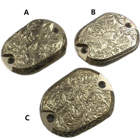 Brass Cylinders Brake for Harley Davidson Sportster Iron 883,Forty-Eight,XL 1200,Handmade Flower Engraved