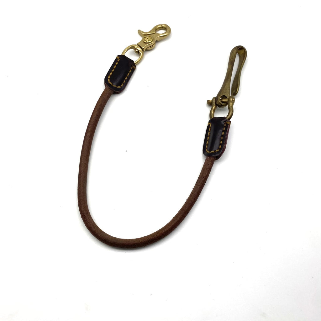 Cowboy Leather Cord Keychain Handmade Leather Wallet Keychain Hook ...