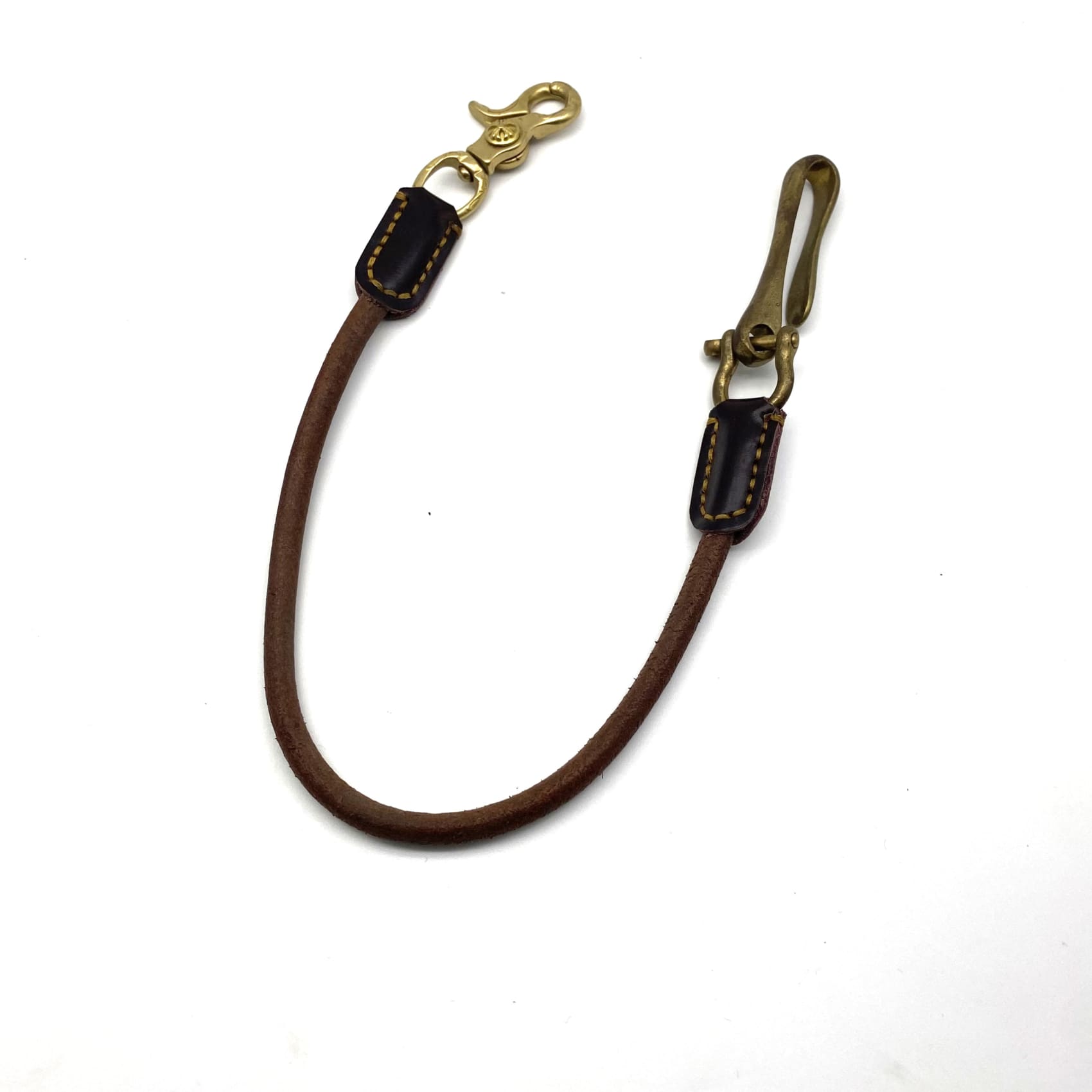 Metal Field Shop Cowboy Leather Cord Keychain Handmade Leather Wallet Keychain Hook 1Pcs
