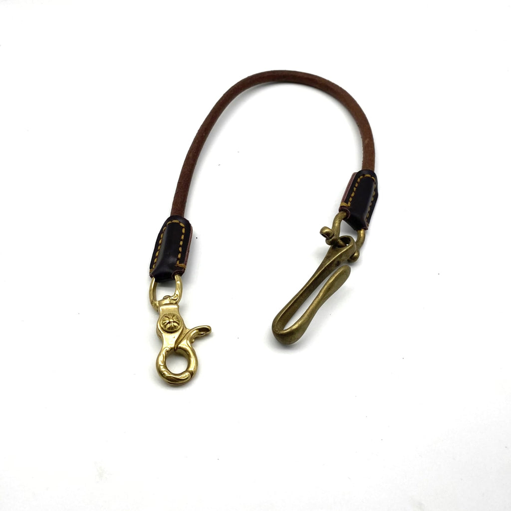 Cowboy Leather Cord Keychain Handmade Leather Wallet Keychain Hook ...