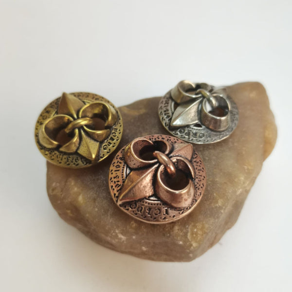 Fleur De Lis Conchos Screw Back Rivet For Leather Decoration