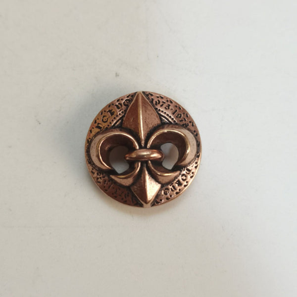Fleur De Lis Conchos Screw Back Rivet For Leather Decoration
