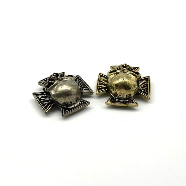 Cross Skull Concho Leather Decor Studs Bag Decoration Rivets Accessories - Concho