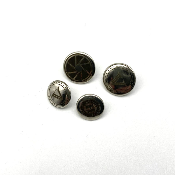 Custom Brand Logo/Text Silver Plated Snap Button Leather Fastener Closure 4size 8/10/12.5/15mm/Leather Craft Snaps/Fastener Button Purse Clasp Bag Sewing