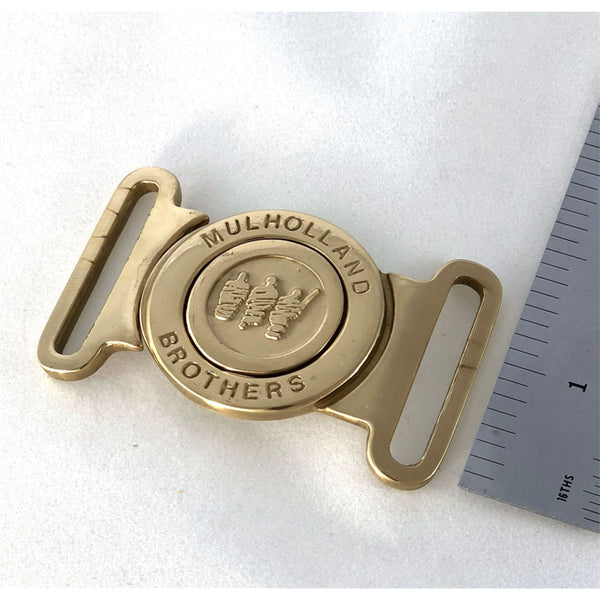 Custom Brass Embedded Buckle Personalized Logo Design 200pcs - Belt Buckles Exclusive