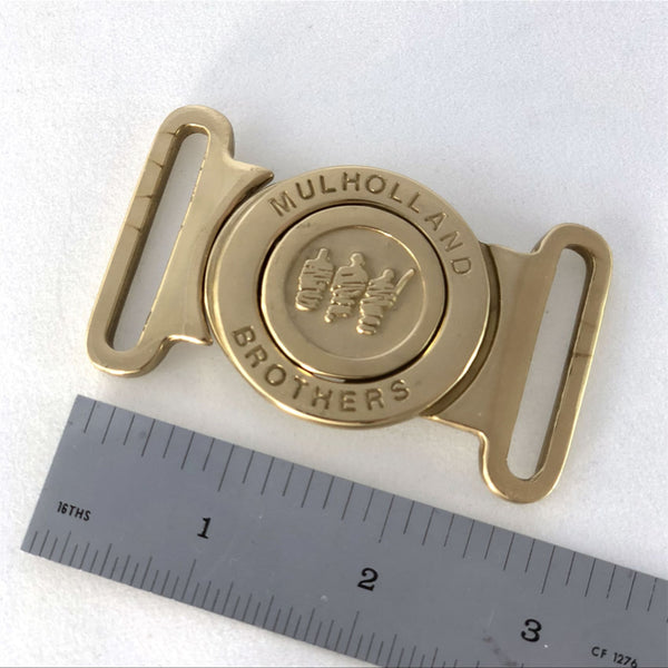 Custom Brass Embedded Buckle Personalized Logo Design 200pcs - Belt Buckles Exclusive