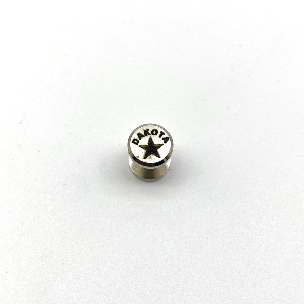 Old Silver Chicago Screw Button Concave Cap Leather Craft Rivets