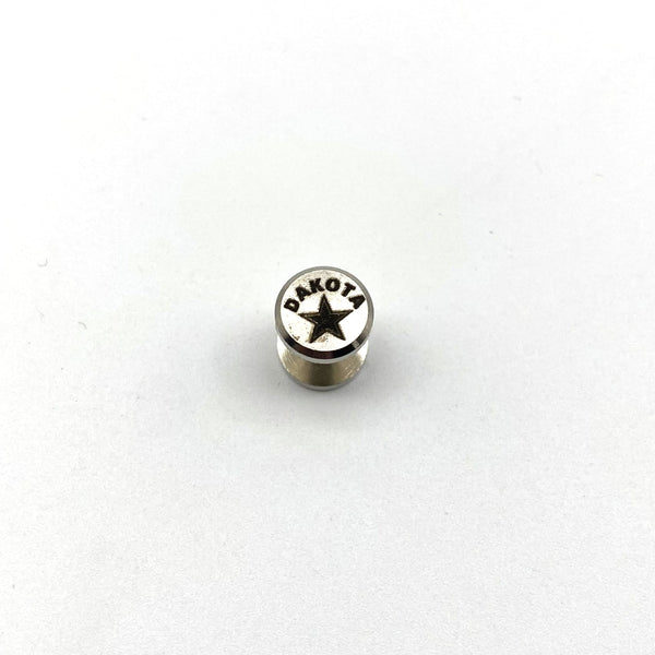 Custom Logo&Text Leather Screw Rivets Silver Chicago Rivets 