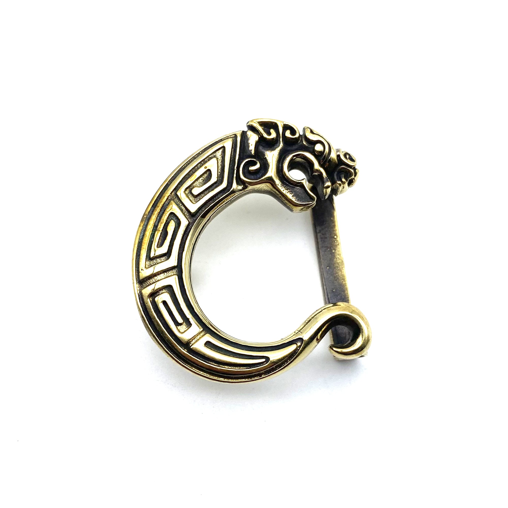 Dragon Design Belt Buckle Copper Casted Buckle