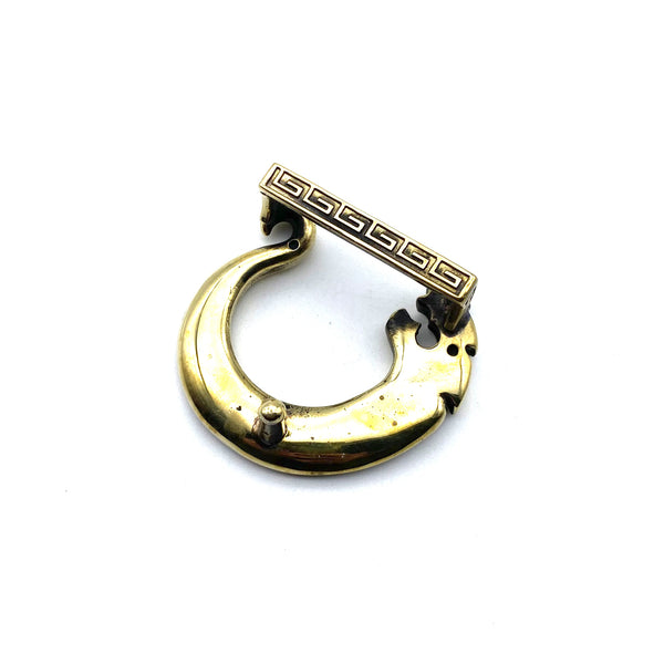 Brass Dragon Buckle Handmade Leather Belt Buckle