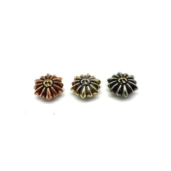 Flower Concho Daisy Rivets Screw Back Fastener Studs For Leather Craft Decoration