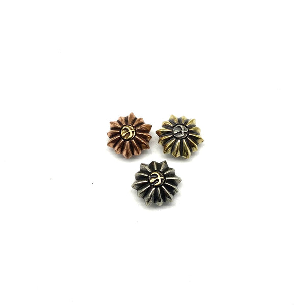 Flower Concho Daisy Rivets Screw Back Fastener Studs For Leather Craft Decoration