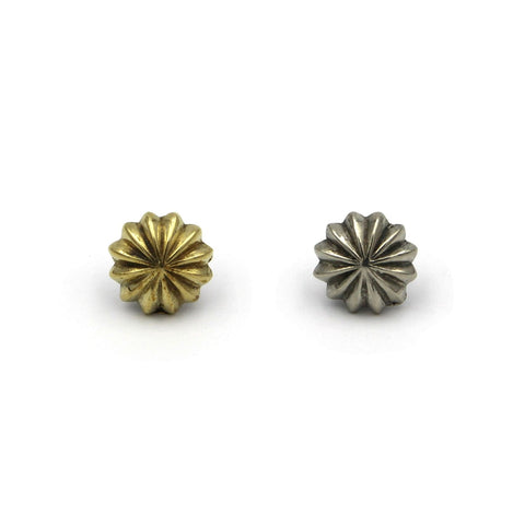 Flower Screw Rivet Conchos 12mm - Metal Field Shop