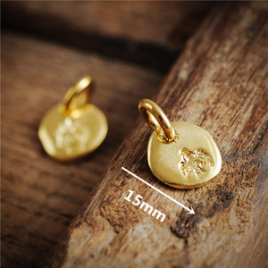 Flying Birds Double-Side Brass Pendants Key-Chain Hanging On Jewelry DIY Necklace Mini Pendants Copper - 1pcs - Charms & Pendants