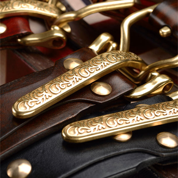 Genuine Belt Buckle Kit Engraved Littleton Belt Fastener - Belt Buckles Brass