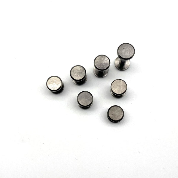 Gun Black Brass Chicago Screw Rivets Leather Fastener Post Button 4-20mm