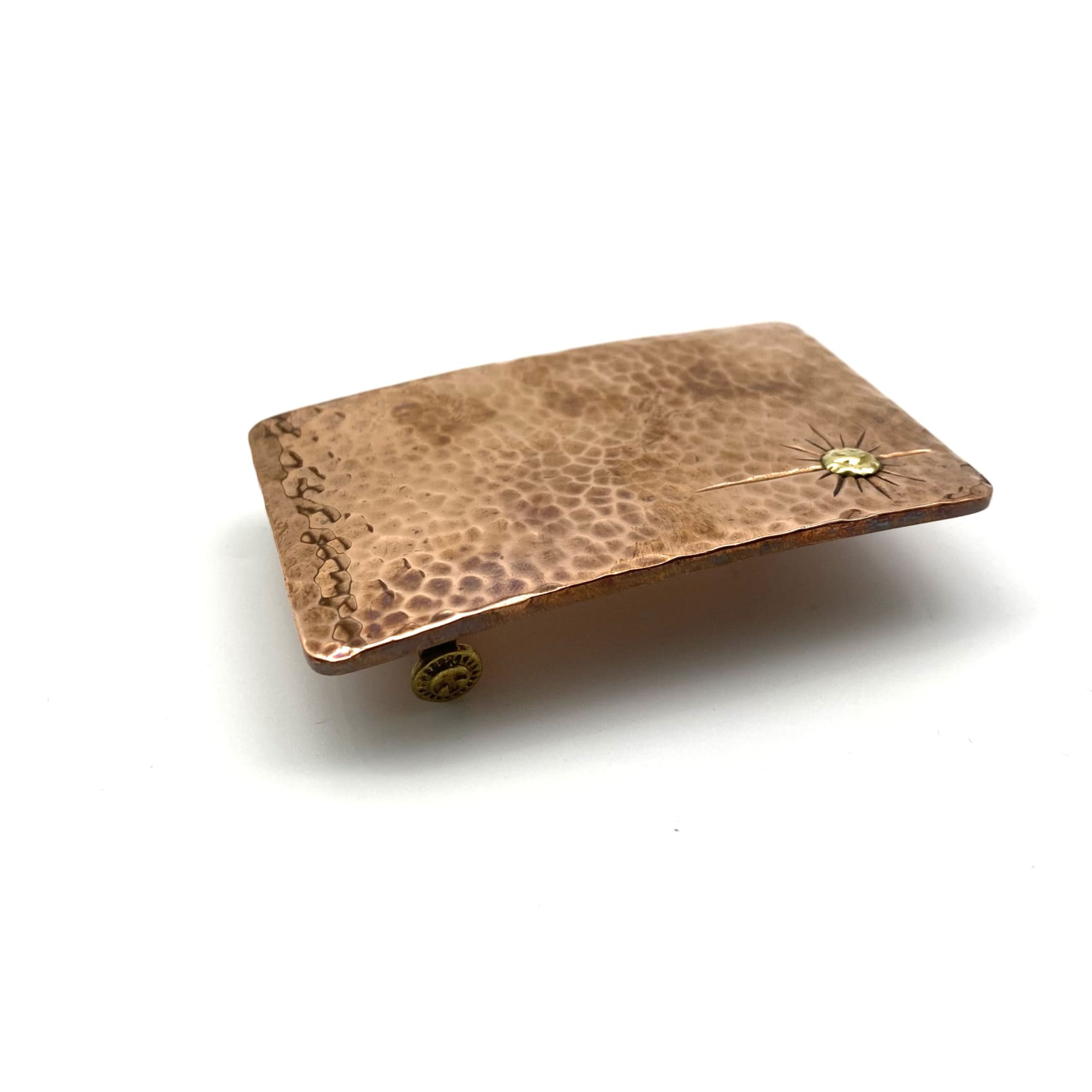 Handmade Copper Buckle Potong Metal Field Exclusive Buckle Japan Style - Belt Buckles Exclusive