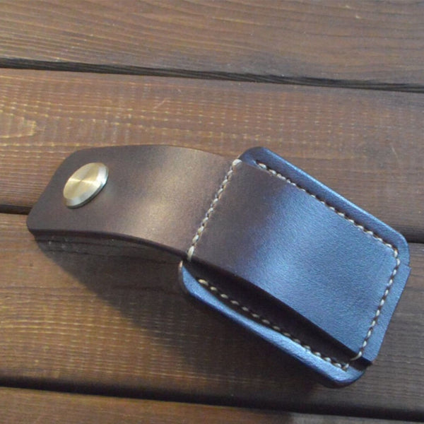 Handmade Leather Zippo Case Belt Keychain Design Lighter Cover - Gifts