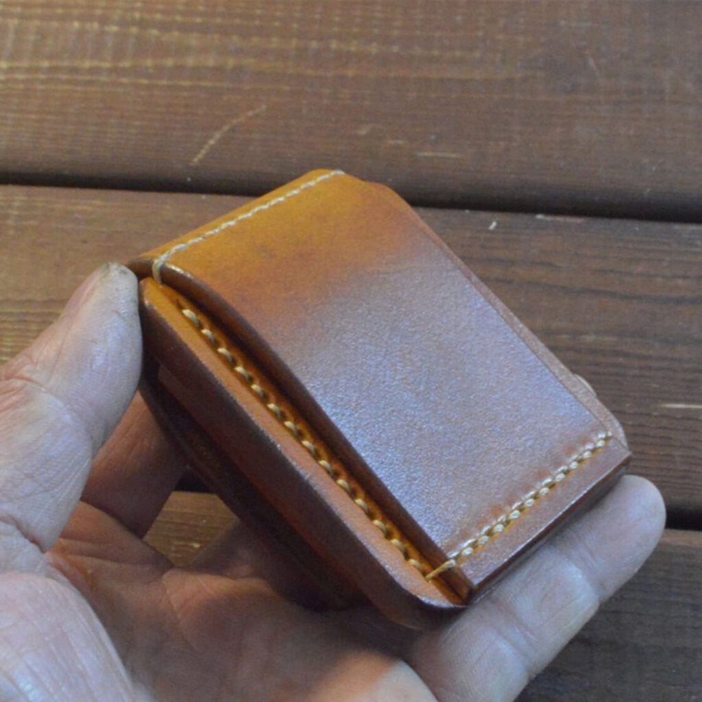 Handmade Leather Zippo Case Belt Keychain Design Lighter Cover