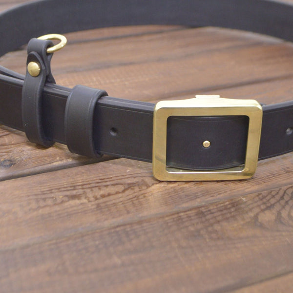 Heavy Duty Leather Belt Plus Handmade Durable Brass Buckle - Belts