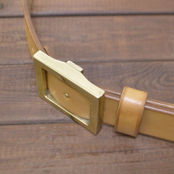 Heavy Duty Leather Belt Plus Handmade Durable Brass Buckle - Belts