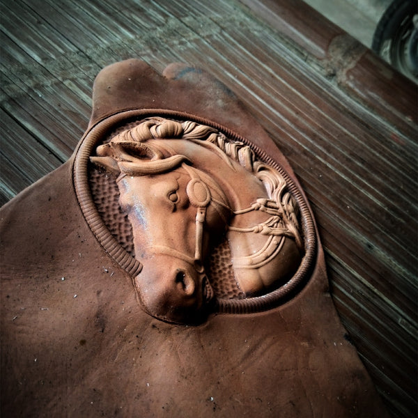 Leather Shaping Mold Horse Head,Leather Embossed Mold,Veg Tanned Cowhide Cold Press Stamp Mold