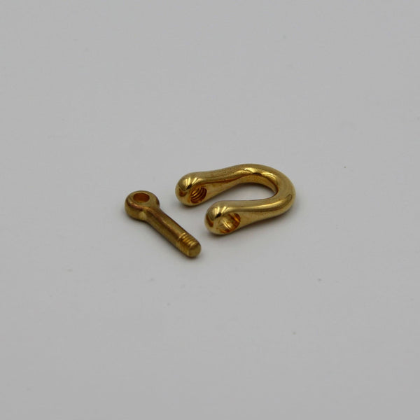 Japan Design Brass Shackle Straight U Shape Screw Lock - Lifting Hooks Clamps & Shackles