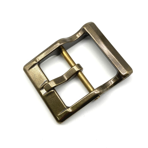 Japan Detachable Design Buckle Retro Finish Brass Belt Fastener 40mm - Belt Buckles Brass