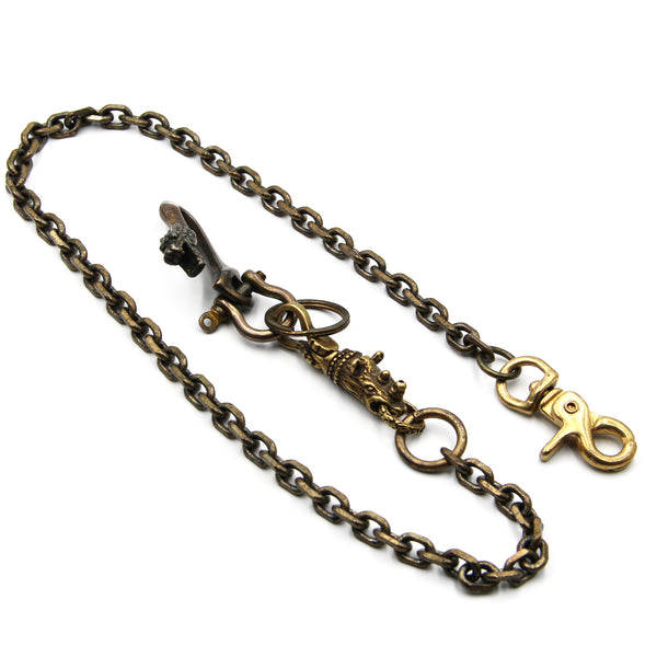 Dragon Hook Bronze Chain Wallet Leather Purse Chain Biker's Keychain Decoration